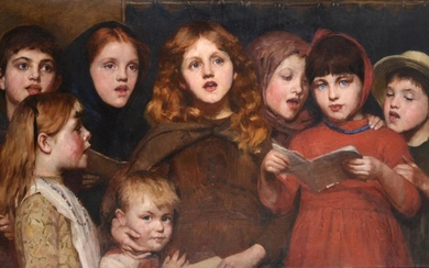 Susan Isabel Dacre (1844-1933) Choir of children Monogrammed and dated...