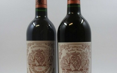 9 bouteilles 5 bts : CHÂTEAU PICHON LONGUEVILLE BARON 1995 2è GC Pauillac (dont 1 étiquette tachée)