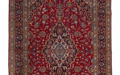 61038: A Kashan Carpet 137 x 93 inches (348.0 x 236.2 c