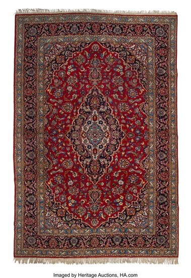 61038: A Kashan Carpet 137 x 93 inches (348.0 x 236.2 c