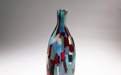 Fulvio Bianconi, Bottle vase 'Pezzato', c. 1950