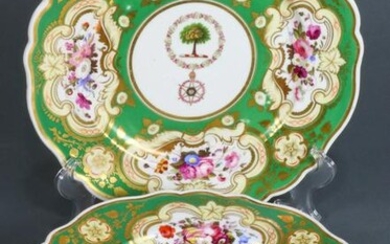 A set of English Chamberlain Worcester porcelain
