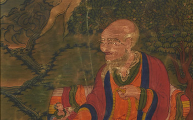 A thangka depicting the Sage of Long Life