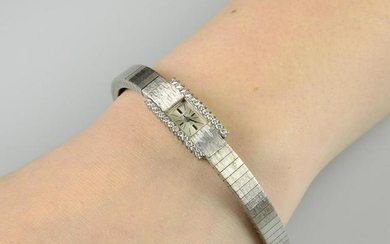 A 1970s diamond cocktail watch, by Omega. Estimated