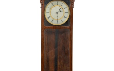 A Biedermeier Rosewood Wall Clock