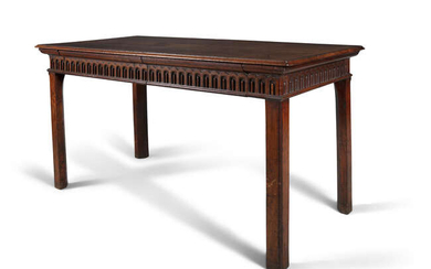 A GEORGE III MAHOGANY SERVING TABLE, C.1780, with...