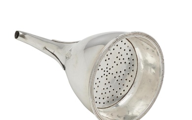 A GEORGE III STERLING SILVER WINE FUNNEL Peter, Ann, and William Bateman, London, 1802