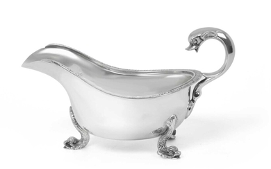 A George V Silver Sauceboat by Wakely and Wheeler, London, 1931