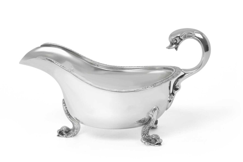 A George V Silver Sauceboat by Wakely and Wheeler, London, 1931