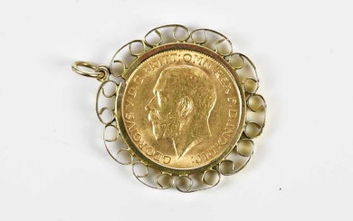 A George V full sovereign, 1911, in 9ct yellow gold...