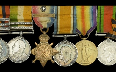 A Great War ‘Vierstraat, February 1915’ D.C.M. and Russian Medal of St...