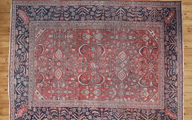 A Persian wool Mahal carpet