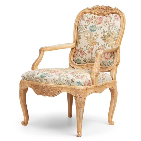 A Swedish Rococo 18th century armchair.