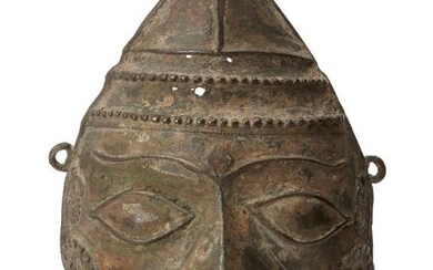 A bronze mask, Kerala, India, 19th century,...