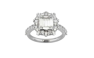 A diamond dress ring
