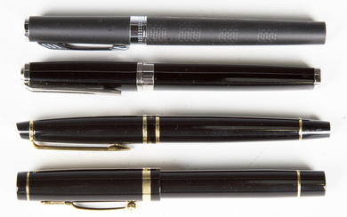 A group of four fountain pens, comprising a Conway Stewart limited edition 'Duro', numbere