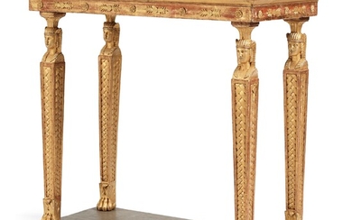 A late Gustavian early 19th century console table by J Frisk.