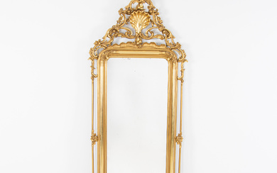 A mirror, gilt, 200 cm high, Sweden 1800's.