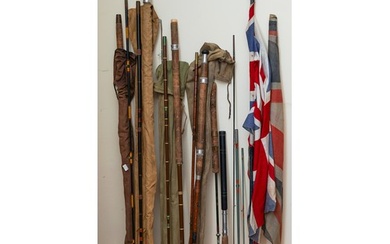 A selection of course fishing rods, various 2 and 3 piece ro...