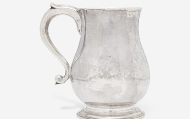 A silver cann, William Cowell, Jr. (1713-1761), Boston, MA, circa 1750