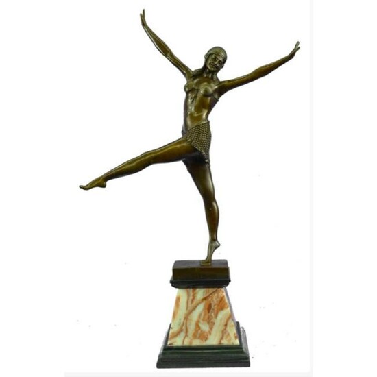 After Chiparus, Bronze Dancer Sculpture