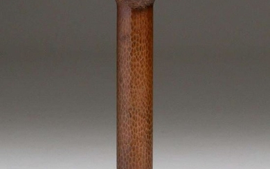 Albert Berry Hammered Copper Stem Vase c1920s