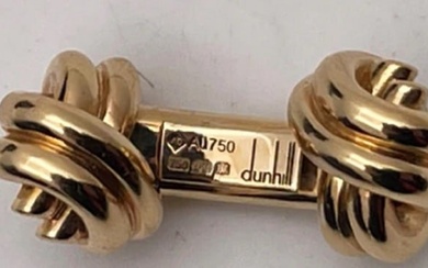 Alfred Dunhill Pair of 18k Gold Love Knot Cufflinks