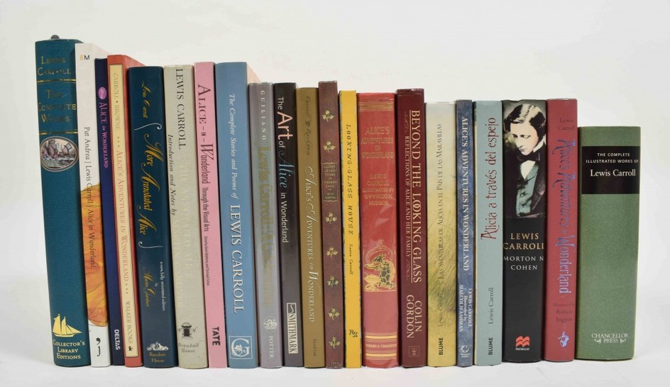 [Alice in Wonderland] Lot with 21: The Complete Illustrated Works of Lewis Carroll