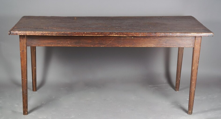 American Pine Kitchen Table, 19th Century FD7A