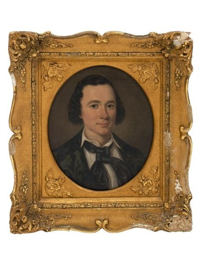 American School (19th Century) Portrait of a Young