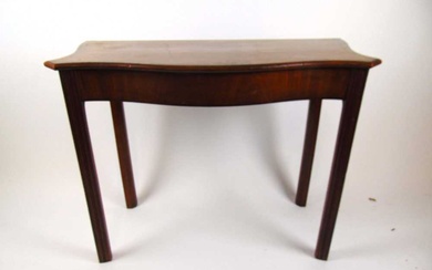 An 18th century and later mahogany and rosewood banded side...