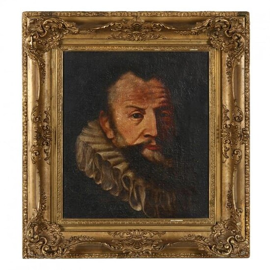 An Antique Portrait of a Dutchman in a Ruff