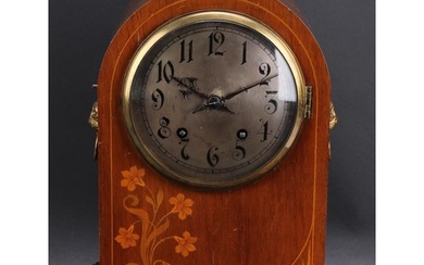 An Art Nouveau mahogany and marquetry bracket clock, by Wint...