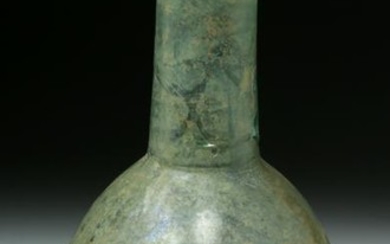 Ancient Roman Blue-Green Glass Unguent