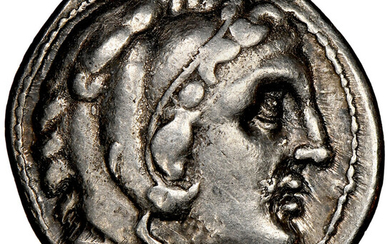 Ancients: , MACEDONIAN KINGDOM. Alexander III the Great (336-323 BC). AR tetradrachm (28mm, 17.13 gm, 3h). NGC Choice VF 5/5 - 3/5, brushe...