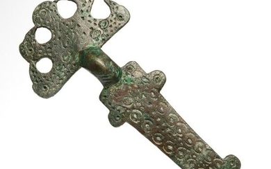 Anglo Saxon Bronze Fibula, c. 6th Century A.D.