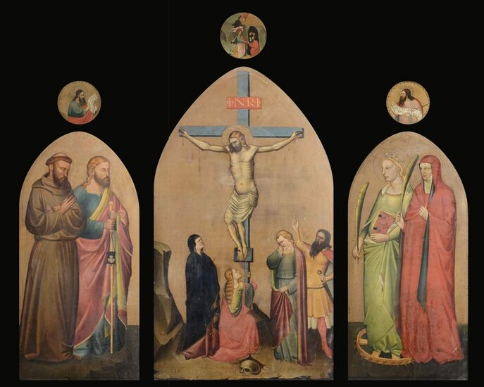 Anonimo pittore del XIX secolo, Crocifissione, San