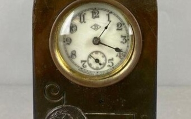 Antique Waterbury Clock Co. Bronze Clock