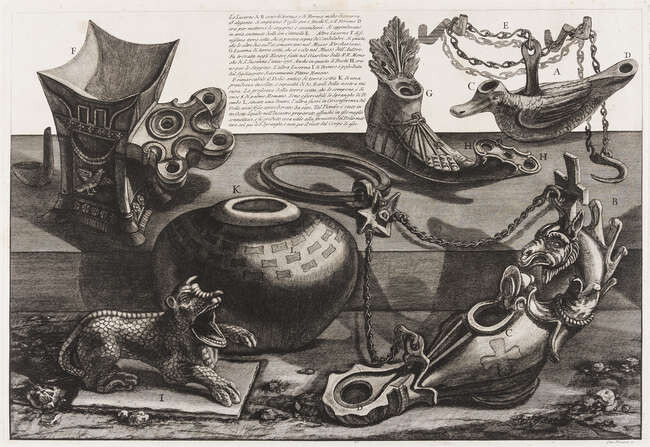 Antiquities .- Piranesi (Giovanni Battista) [Roman antiquities, ryhtons and other vessels], [c. 1750-1770]