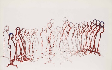 Arman (1928-2015) La Porteuse d'eau (série des Empreintes), 1971