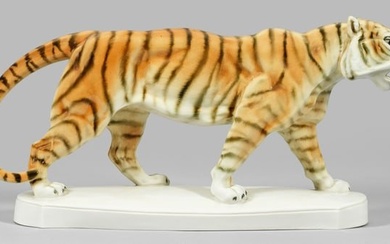 Art Déco-Tierfigur "Schreitender Tiger"
