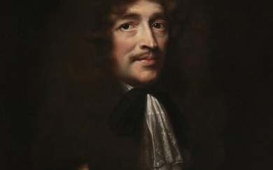 Att Pierre Mignard, portrait of a man, oil