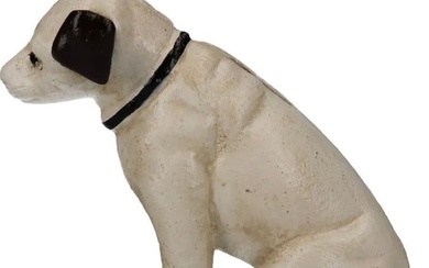 Awesome Cast Iron RCA Nipper Dog Still Coin Bank