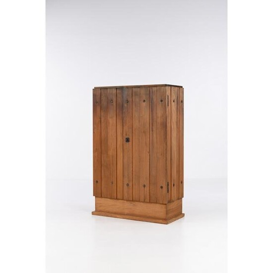 Axel Einar Hjorth (1888-1959) Lovö Cabinet Pine wood and embossed iron Edited by Nordiska