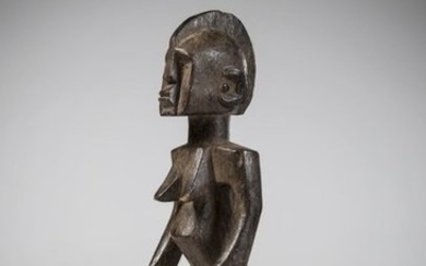 BOBO, Burkina Faso. Female statue of cubist treatment,...