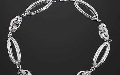 * BRACELET in white gold and small diamonds...