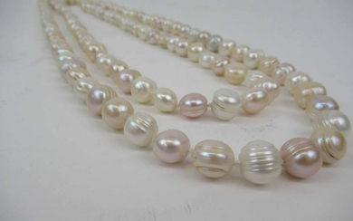 Baroque Freshwater 11MM Pearl Rope Necklace