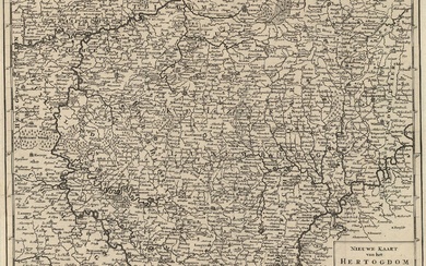 [Belgium]. "Nieuwe kaart van het Hertogdom Luxemburg en het graafschap...