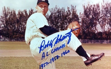 Bobby Shantz AL Champs 1957-1958-1960 Autographed 8x10 Photo