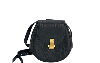 Bottega Veneta Palmellato Calfskin rounded Belt Waist Bag Black